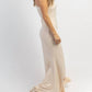 Lena - ONE SHOULDER AND SASH SATIN MAXI DRESS