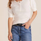 Bobi - Pearl Henley Puff Sleeve Tee