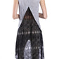 A'Reve - A'Reve Boho Shabby Chic Heather Beads Hi Lo Tank - Grey