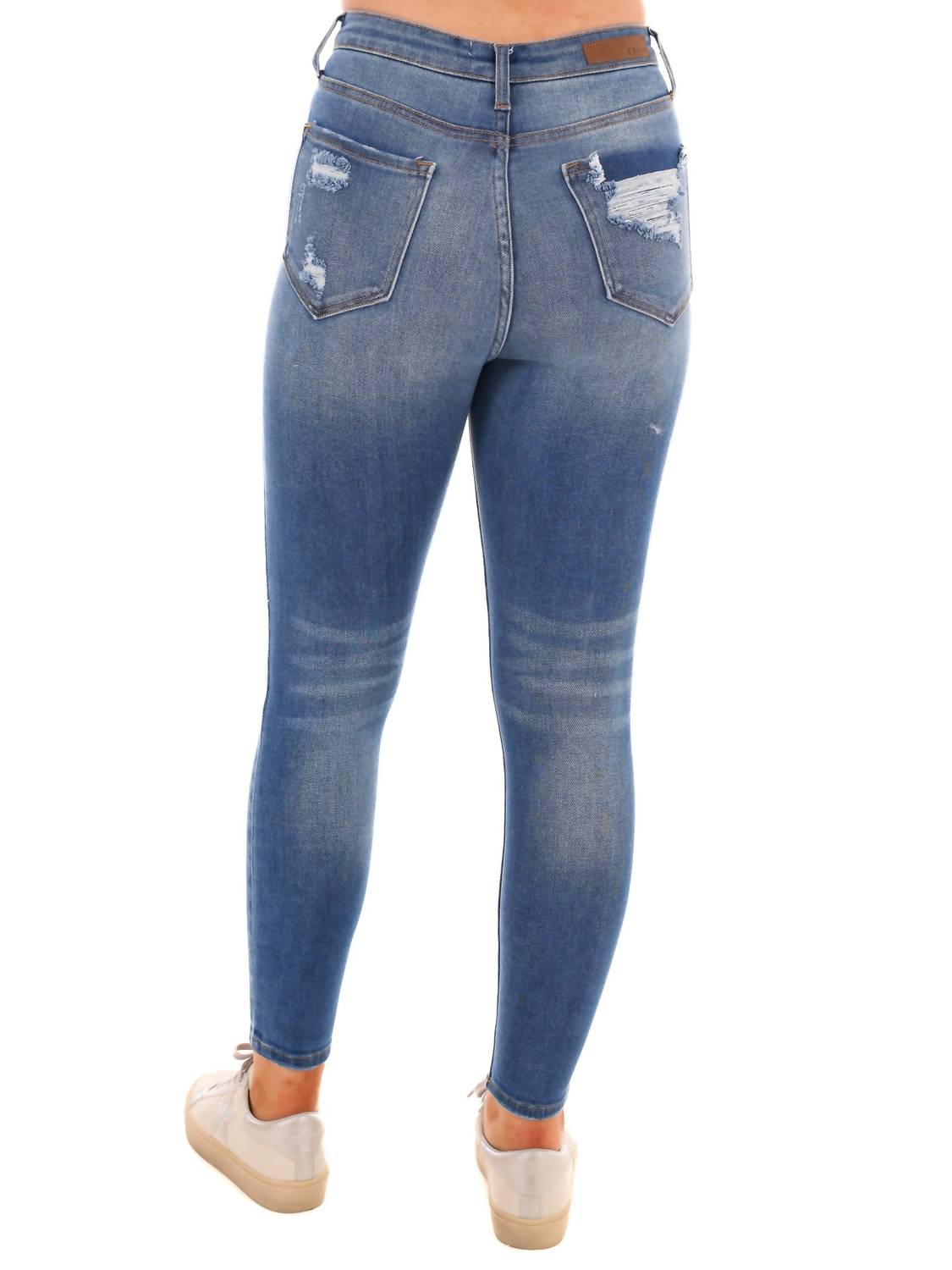 Cello - Born To Run High Rise Destroy Ankle Skinny Jeans