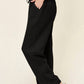 Double Take - Texture Drawstring Straight Pants
