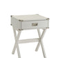White Finish Accent Table