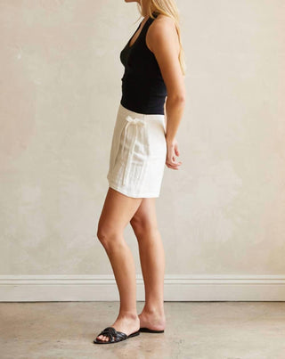 Crescent - Adelle Linen Wrap Mini Skort