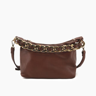 Like Dreams - Women's Penelope Braided Gold Chain Crossbody Bag