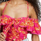 Free People - Cha Cha Cold Shoulder Flounce Top