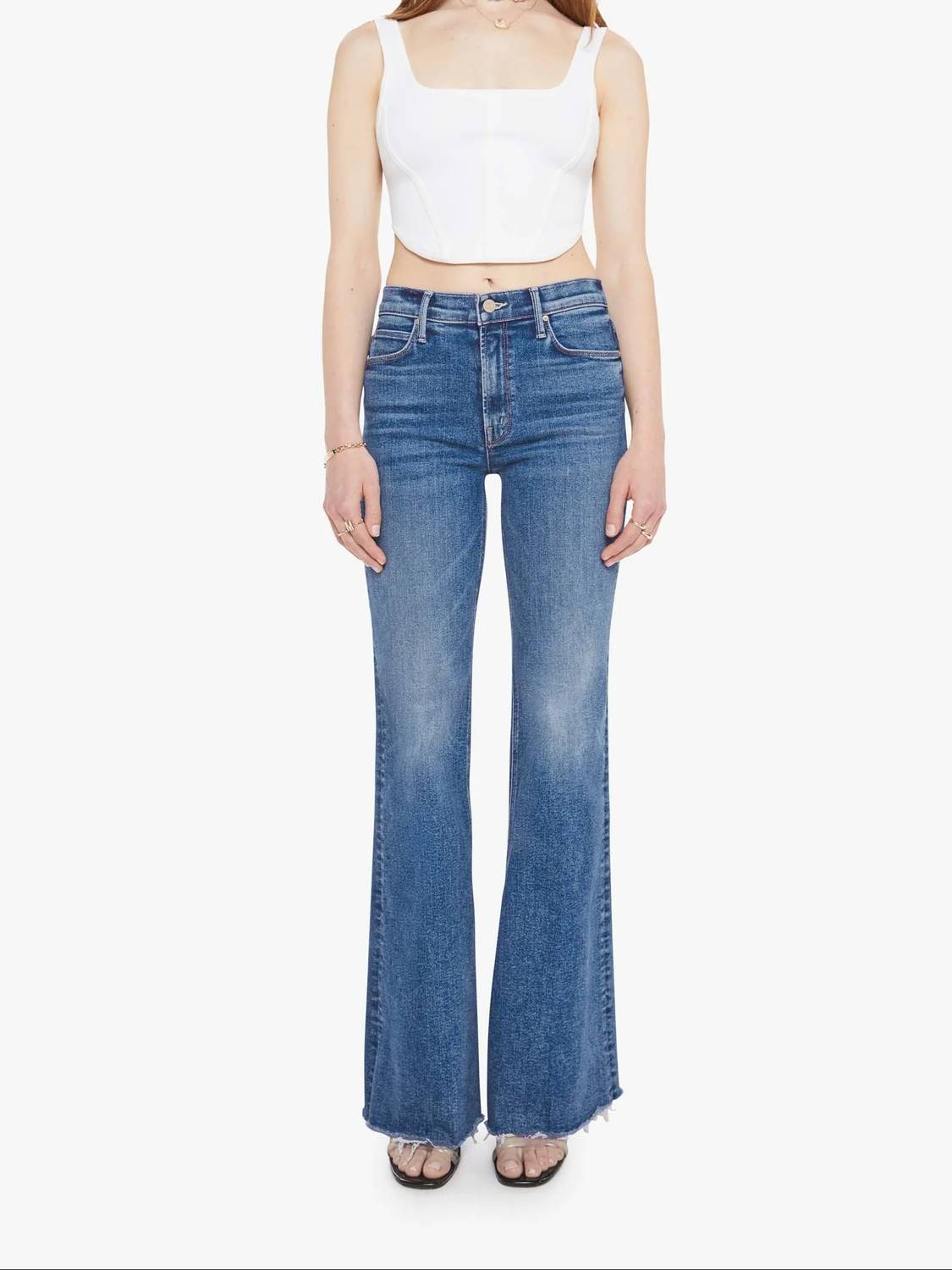 Mother - Doozy Sneak Fray Hem Jeans
