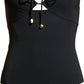 Tory Burch - Ruched Tie-Front One-Piece Swimsuit