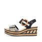 Rieker - Women's Multi Strap Wedge Sandal
