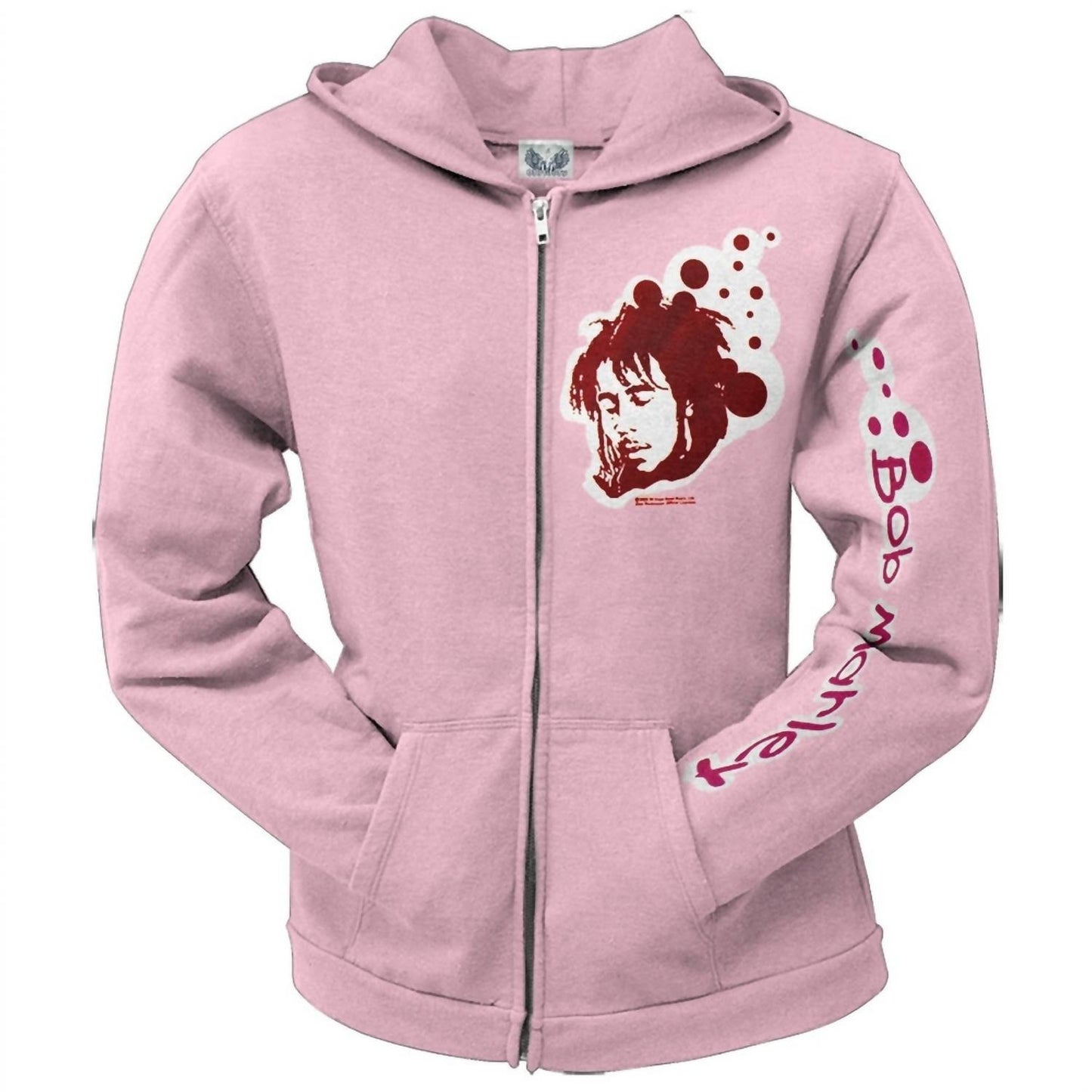 Bob Marley - Women's Deep Juniors Zip Hoodie