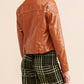 Free People - JOSIE JACKET COGNAC VEGAN