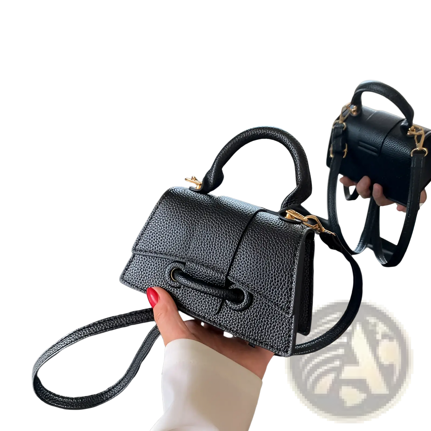 Chain Messenger Bag Mini Faux Leather Handbag