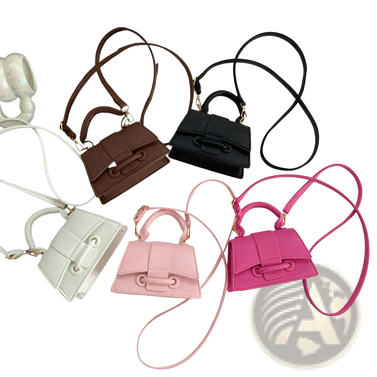 Chain Messenger Bag Mini Faux Leather Handbag