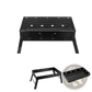 Charcoal Grill Foldable Portable Smoker with Tray