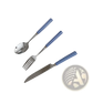 Checkered Stainless Steel Cutlery Tableware Set