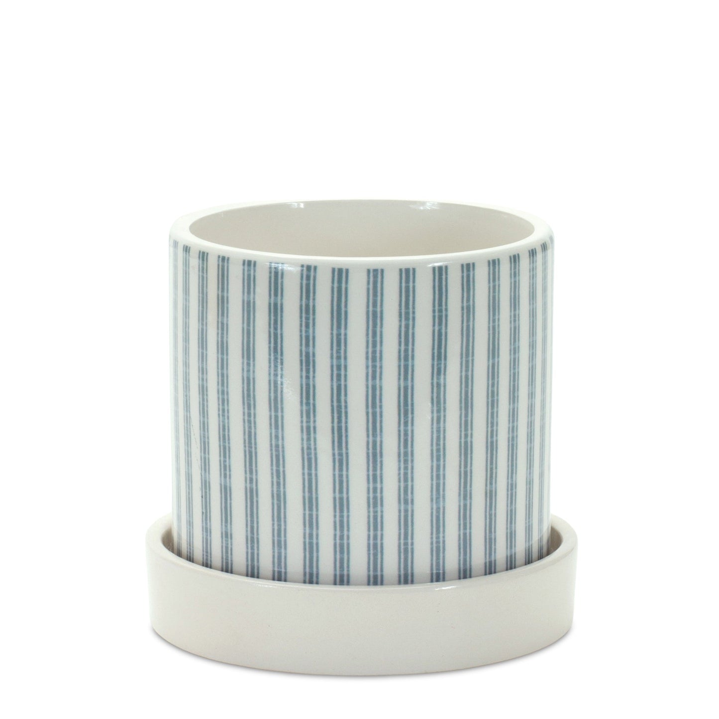 Chicken Pattern Planter with Plate (Set of 2)