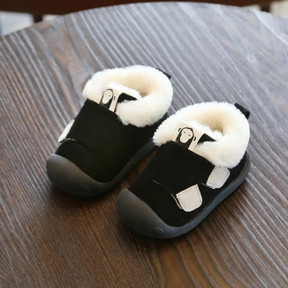 Animal Themed Plush Faux Fur Toddler Snow Boots
