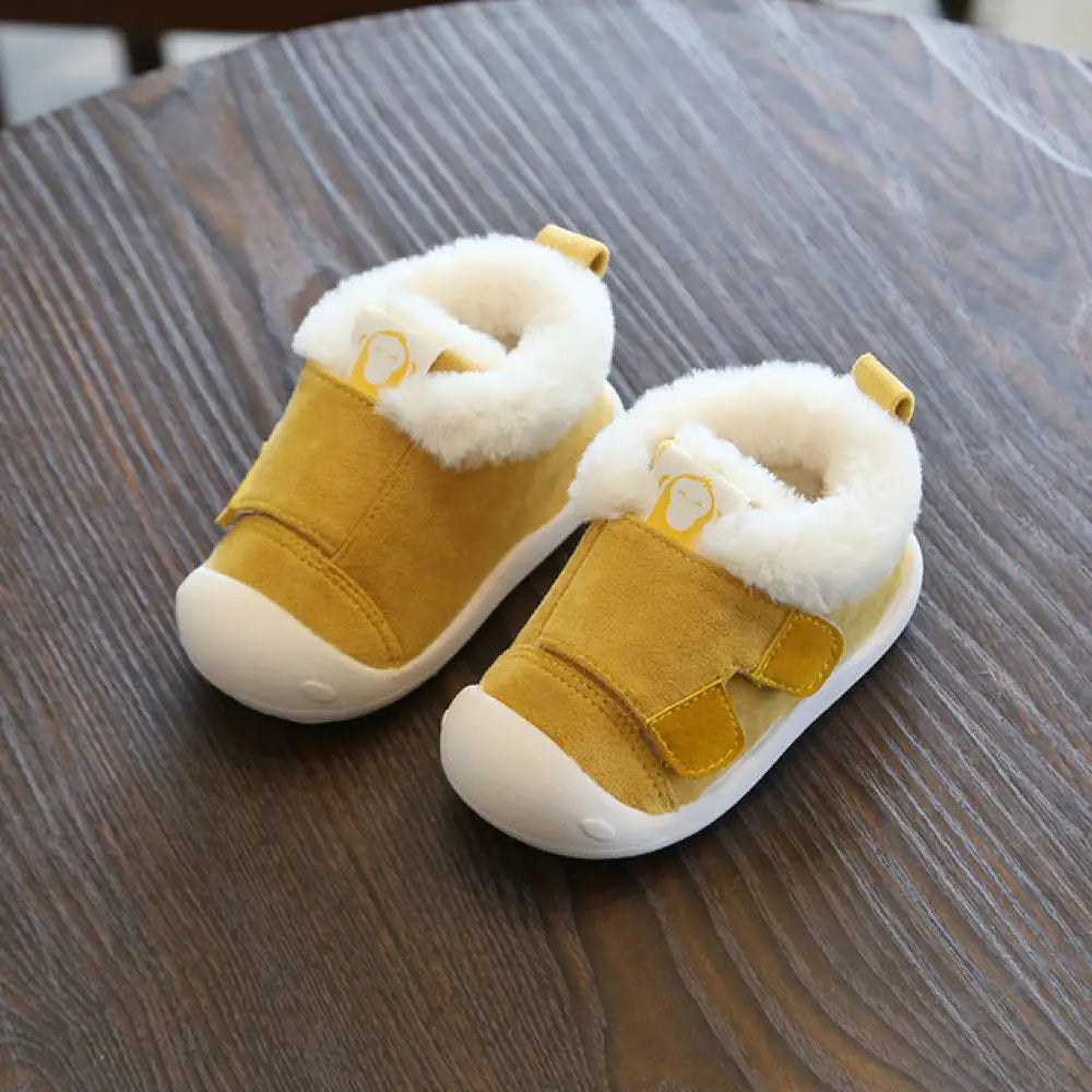Animal Themed Plush Faux Fur Toddler Snow Boots