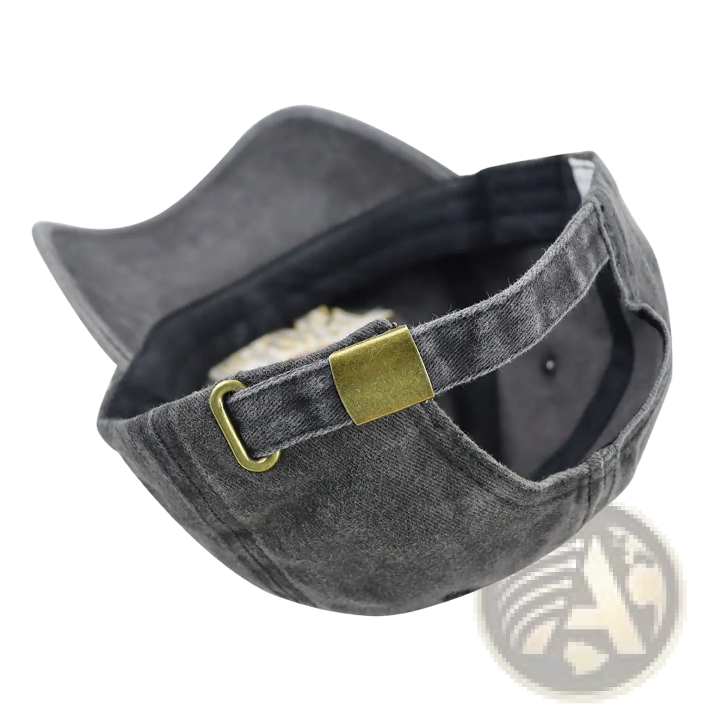 Christian Cross Leather Patch Baseball Hat Distressed
