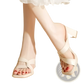 Chunky Heel Open Toe Crisscross Strap Sandals