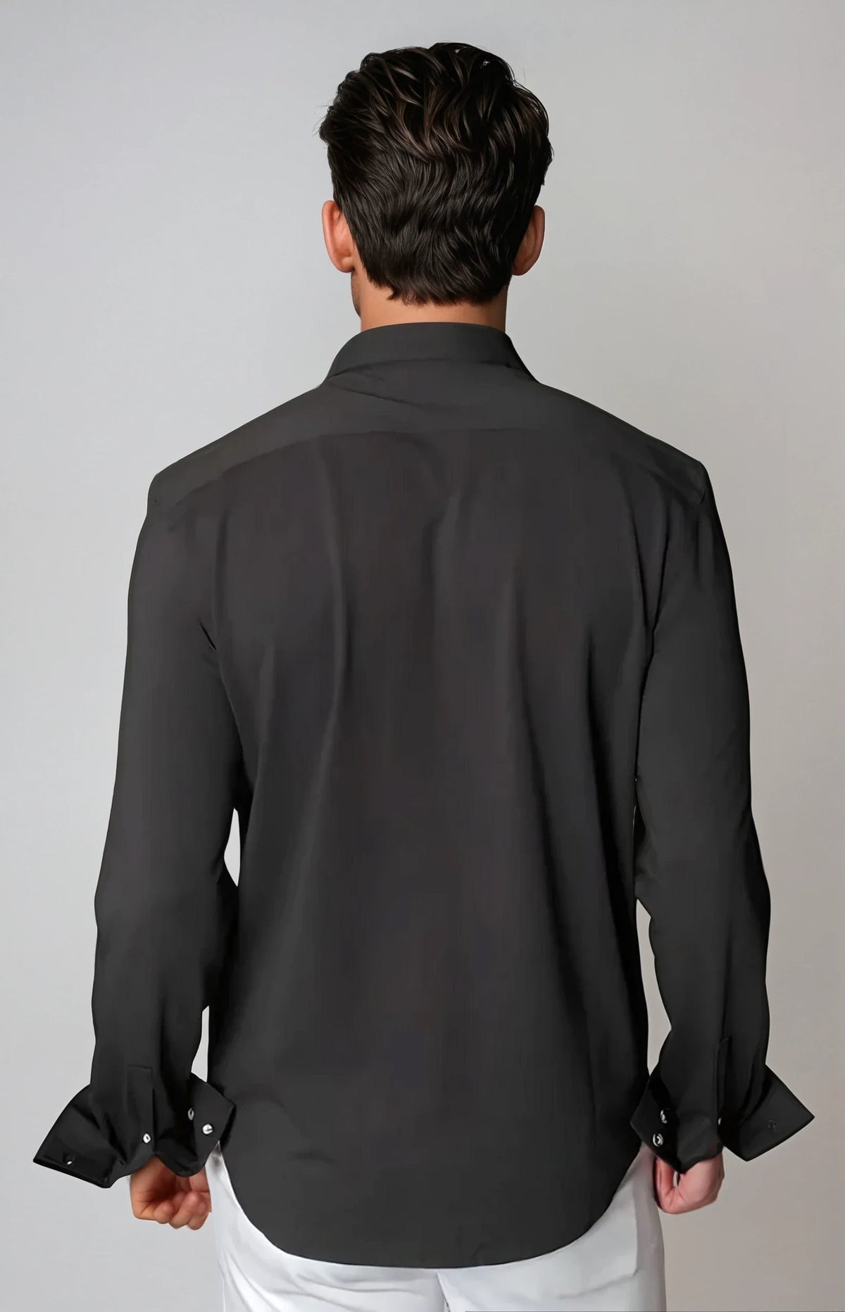 Cinqo 'Single Shot' Long Sleeve Shirt - Black