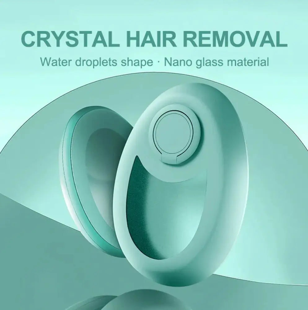 Teal Nano Glass Crystal Hair Eraser for Painless Removal