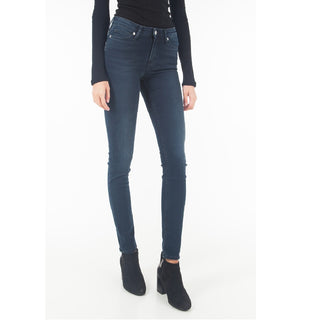 Calvin Klein Women's Mid Rise Super Skinny Leg Centenal Blue
