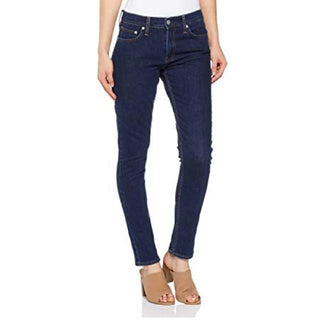 Calvin Klein Women's Mid Rise Slim Leg Jeans Banhof Blue
