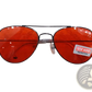 Classic Gold Rimmed Aviator Uv Protection Sunglasses