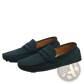 Classic Suede Moccasin Loafers with Contrast Stitching