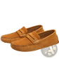 Classic Suede Moccasin Loafers with Contrast Stitching