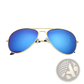 Classic Unisex Metal Aviator Sunglasses with Uv Protection