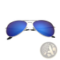 Classic Unisex Metal Aviator Sunglasses with Uv Protection