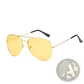 Classic Unisex Metal Aviator Sunglasses with Uv Protection
