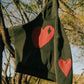 Commons Heart Hoodie Vintage Black