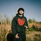 Commons Heart Hoodie Vintage Black