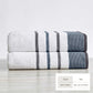 Decorative Cotton Stripe Bath Towel Set - Noelle Collection