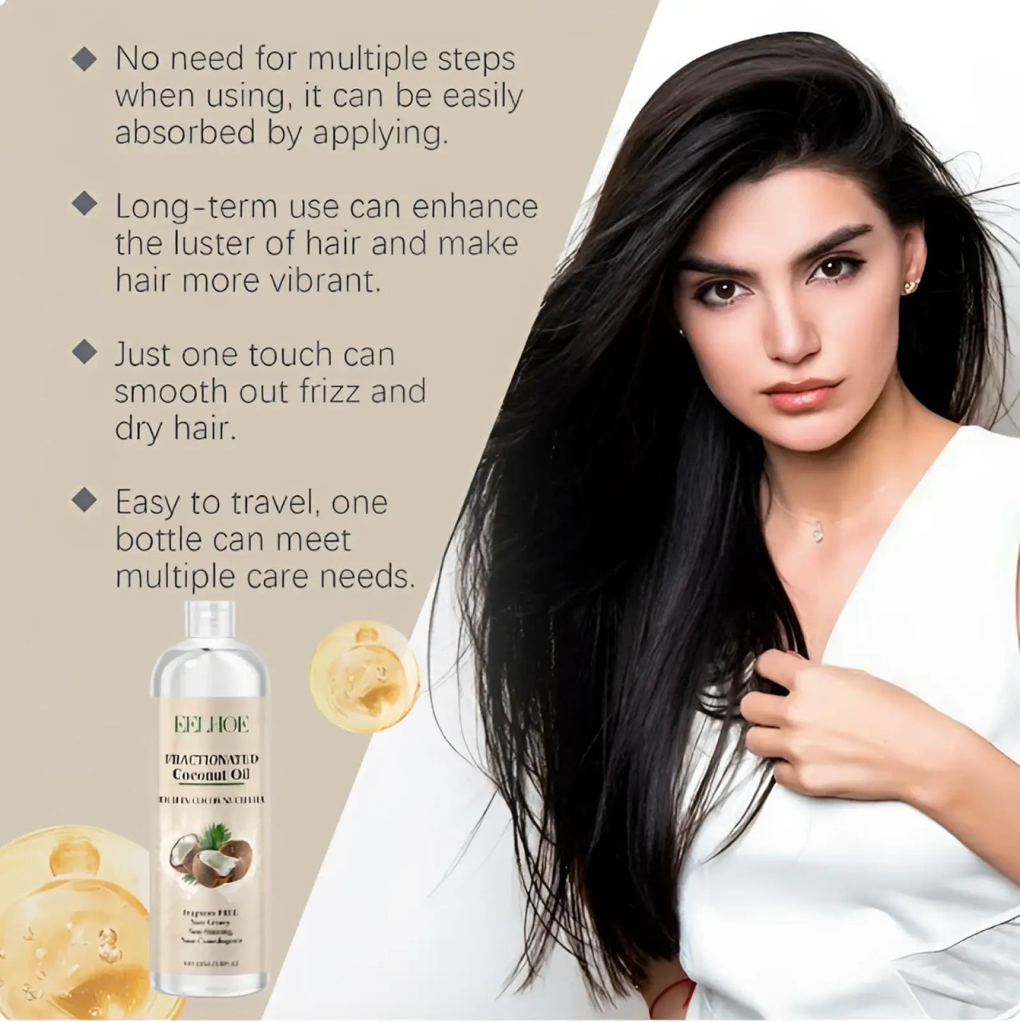 Coconut Oil Hair Treatment for Repair and Smoothing