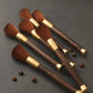 Coffee Grinder Cleaning Brush Wood and Brass 5 Pack