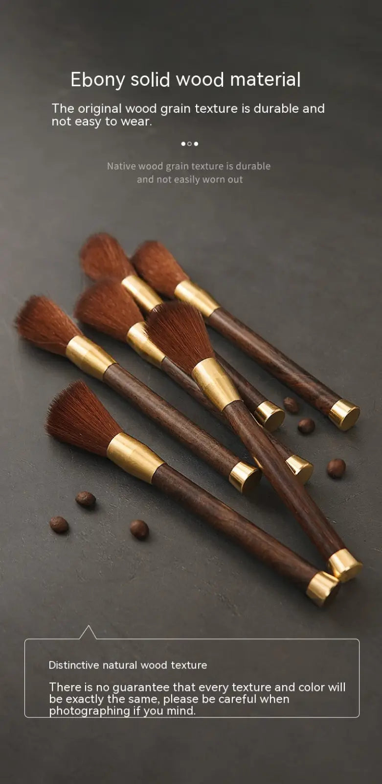 Coffee Grinder Cleaning Brush Wood and Brass 5 Pack