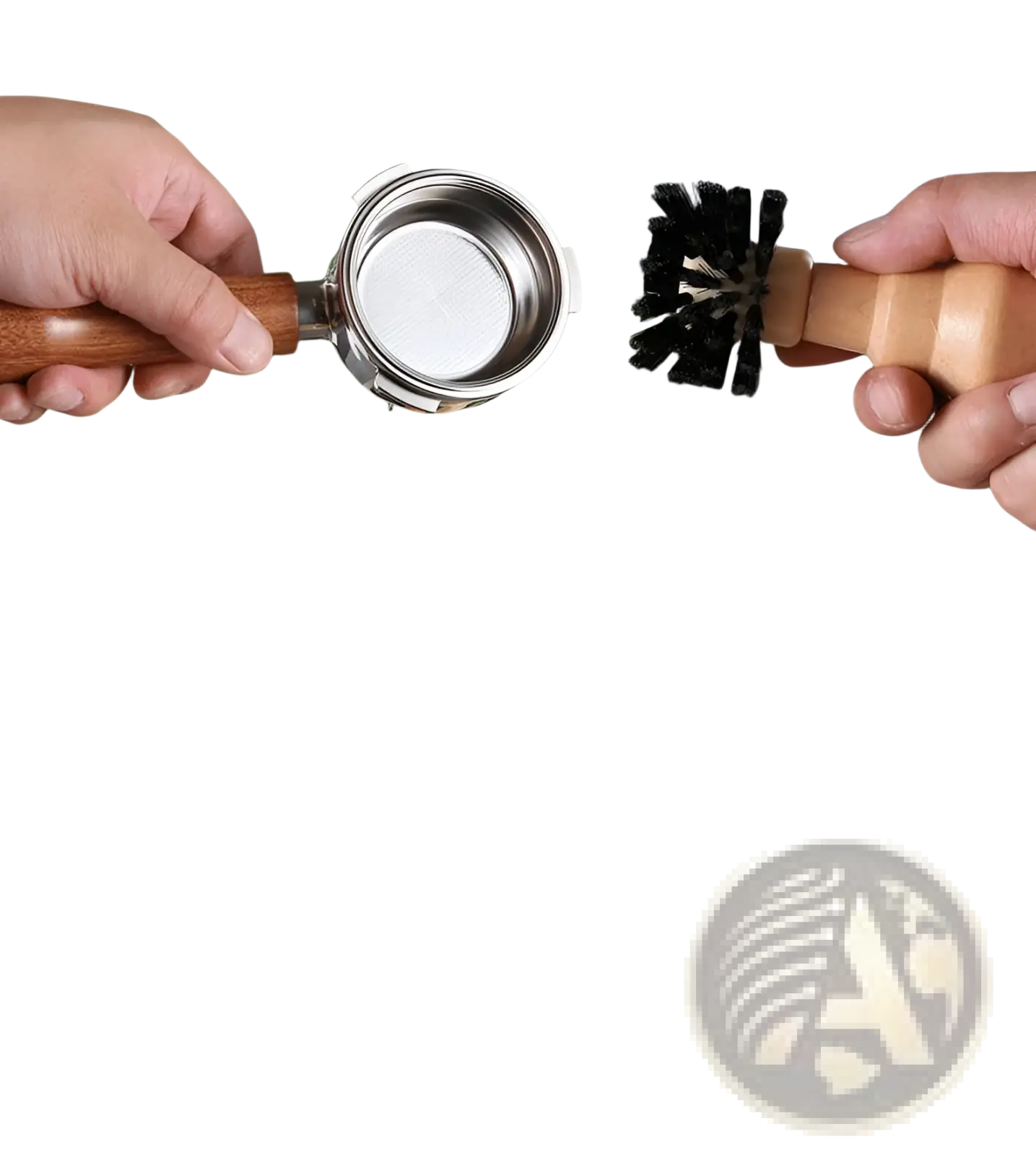 Coffee Machine Cleaning Brush 2pcs Wooden Espresso Tool