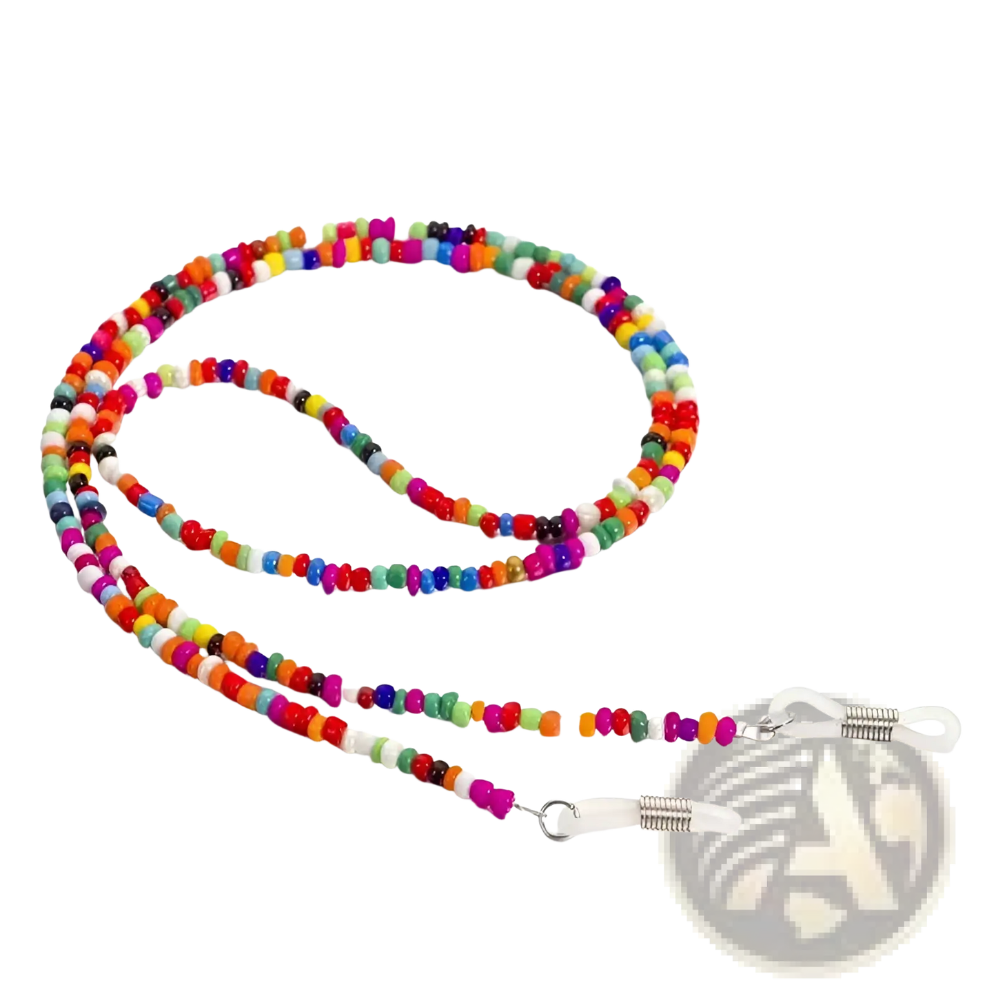 Colorful Rainbow Beaded Eyeglass and Mask Lanyard Chain