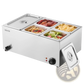 Commercial Food Warmer 5 Pan 1200w Countertop Bain Marie