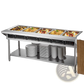 Commercial Food Warmer 5 Pan Steam Table Cart