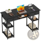 Computer Desk with Drawers and Storage Shelves