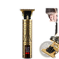 Cordless Hair Clippers Professional Gold Barber Trimmer