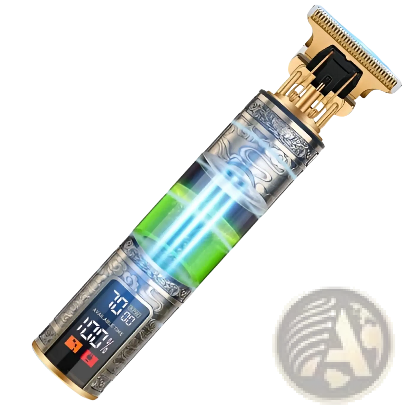 Cordless Hair Clippers Professional Gold Barber Trimmer
