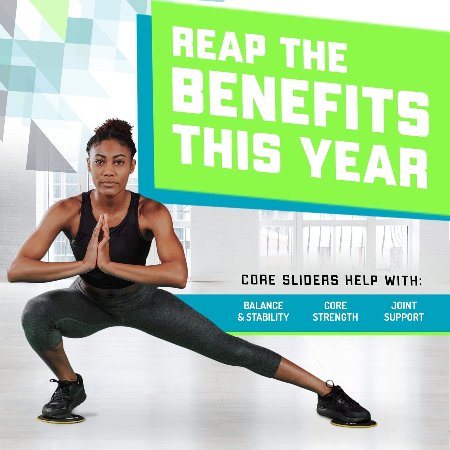 Core Sliders for Full Body Workout - Pack of 2