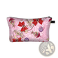 Cosmetic Bag Whimsical Bow and Lace Travel Clutch
