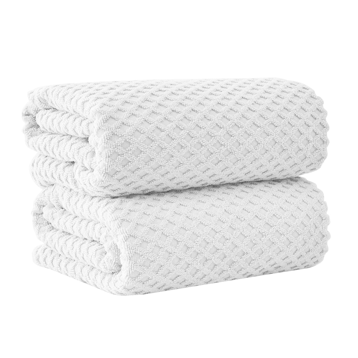 Cotton Diamond Waffle Weave Bath Towel Set - Grayson Collection