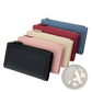 Cowhide Leather Anti Theft Rfid Long Zip Wallet
